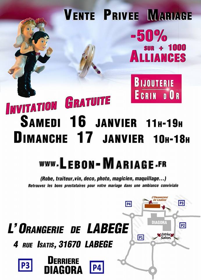 Mariage Harmonya à la vente privée 2016 Le Bon Mariage à Labège
