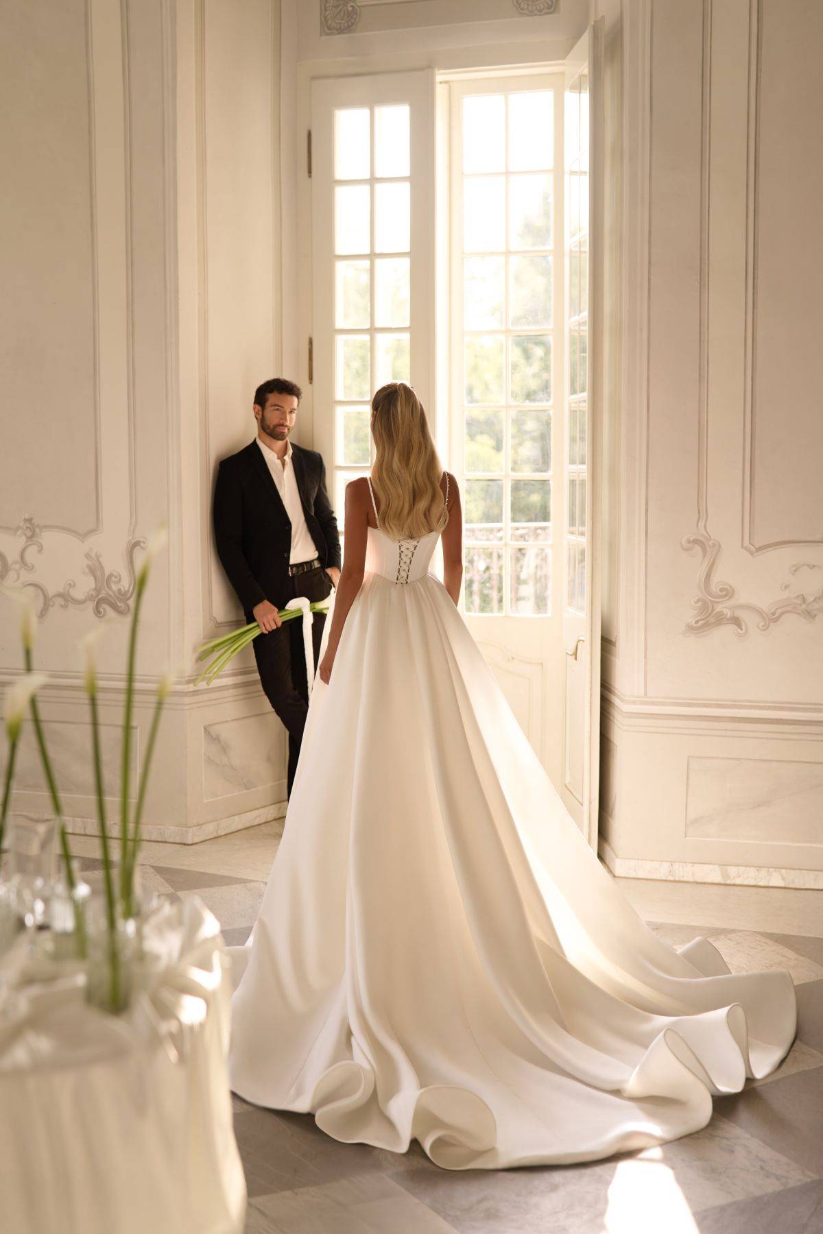 Dos de la robe sirène princesse Kanonissa avec jupe