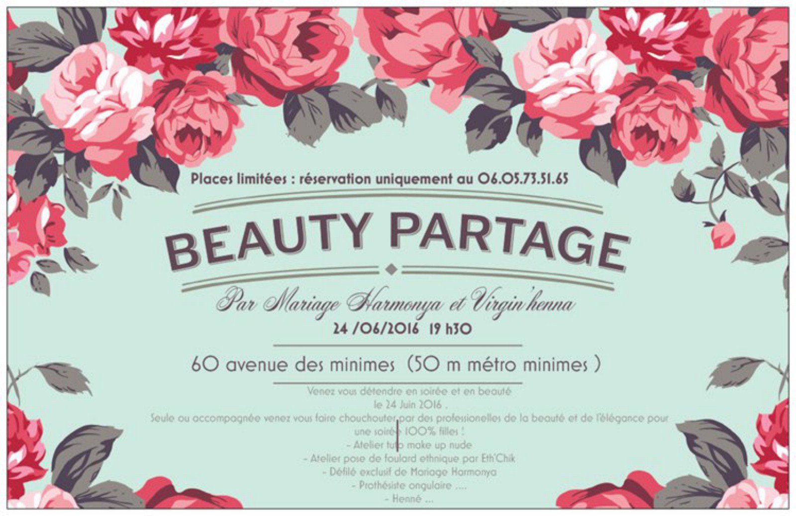 Vous êtes invitées à la Beauty partage !