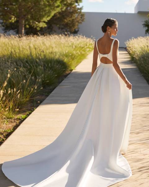 Dos de la robe de mariée princesse Suyin