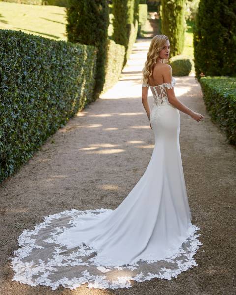 Dos de la robe de mariée sirène Danae