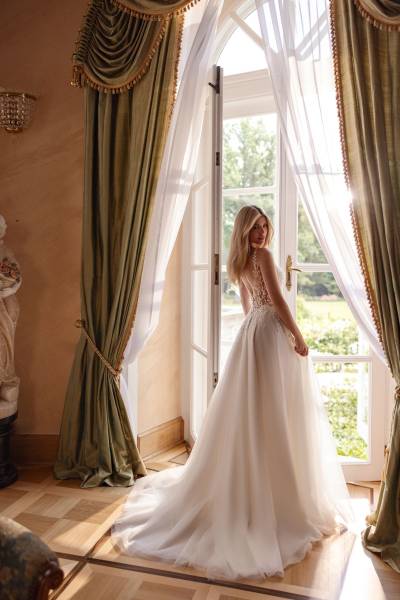 Dos de la robe de mariée princesse Alpera