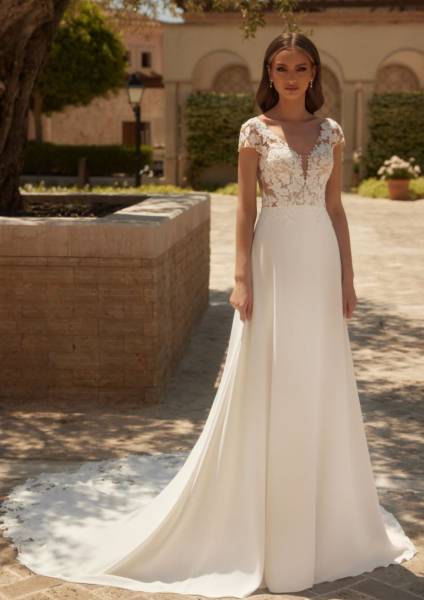 Turquoise : robe de mariée bohème