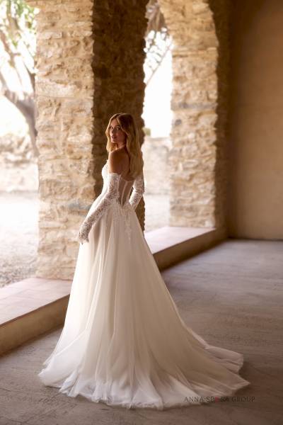 Dos de la robe de mariée princesse Forutina