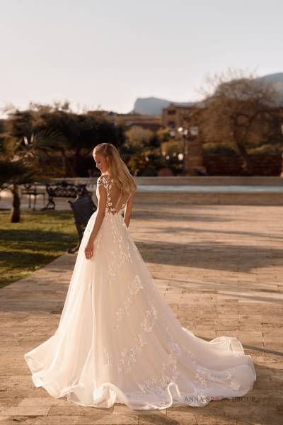 Dos de la robe de mariée princesse Godess