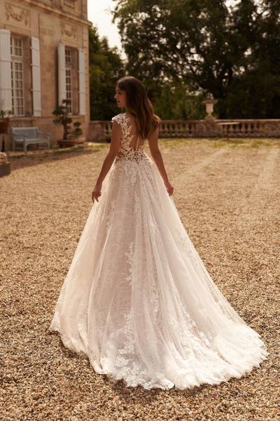 Dos de la robe de mariée princesse Kapella