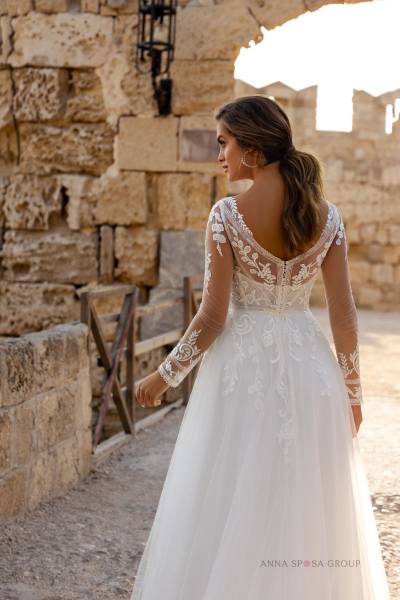 Dos de la robe de mariée chic Pippa