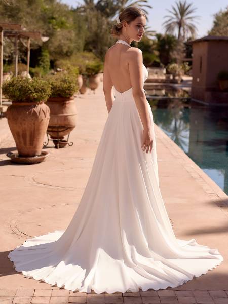 Robe de mariée minimaliste convalia bianco evento