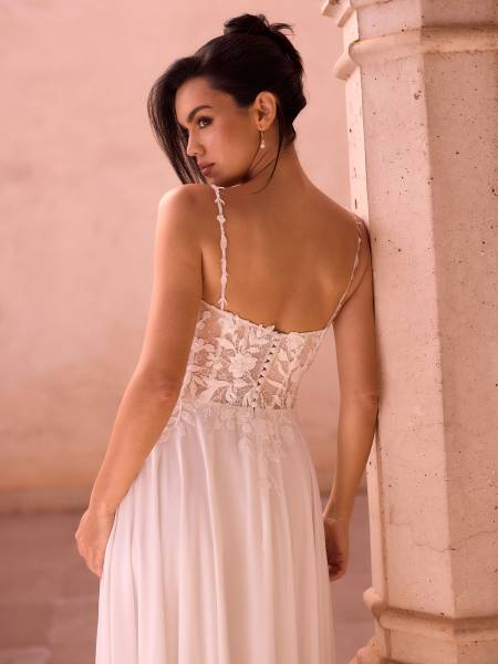robe de mariée bohème-chic Alida bianco evento