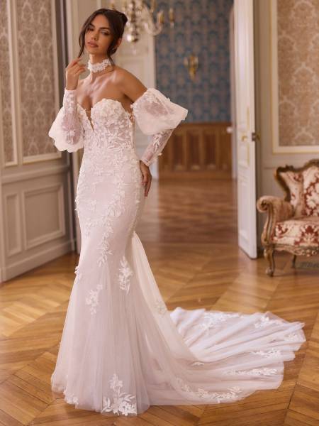 Robe de mariée sirène Allegra bianco evento