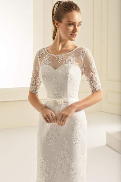 Robe de mariée mi-longue à Toulouse