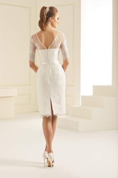 Robe de mariée mi-longue à Toulouse